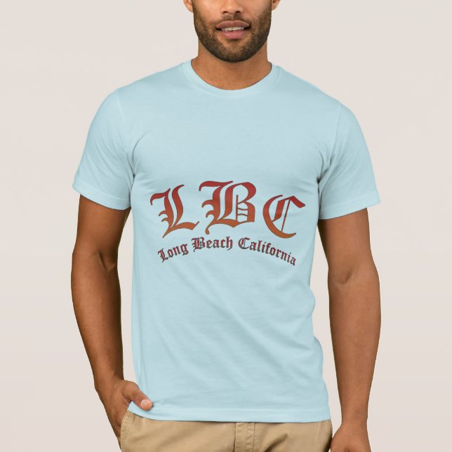 LBC - Long Beach Kalifornien T-shirt (Framsida)