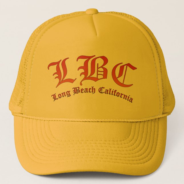 LBC - Long Beach Kalifornien Truckerkeps (Framsida)