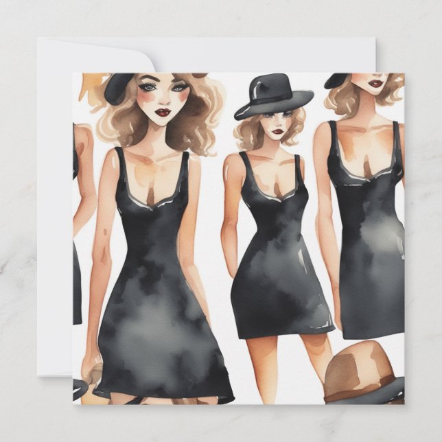 LBD Grace: Tidsfri status för alla lägen Inbjudningar (Framsida)