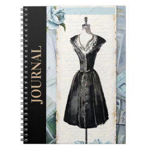 LBD-inspirationen Journal, lilla svarta Dress Anteckningsbok