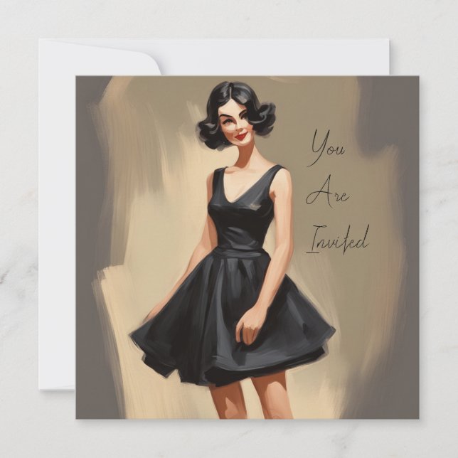LBD (Little Black Dress): Underskattad skönhet Inbjudningar (Framsida)