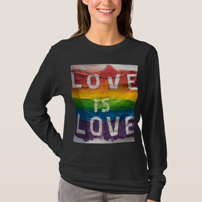 LBGTQ+ Pridesvettskjorta T Shirt (Framsida)