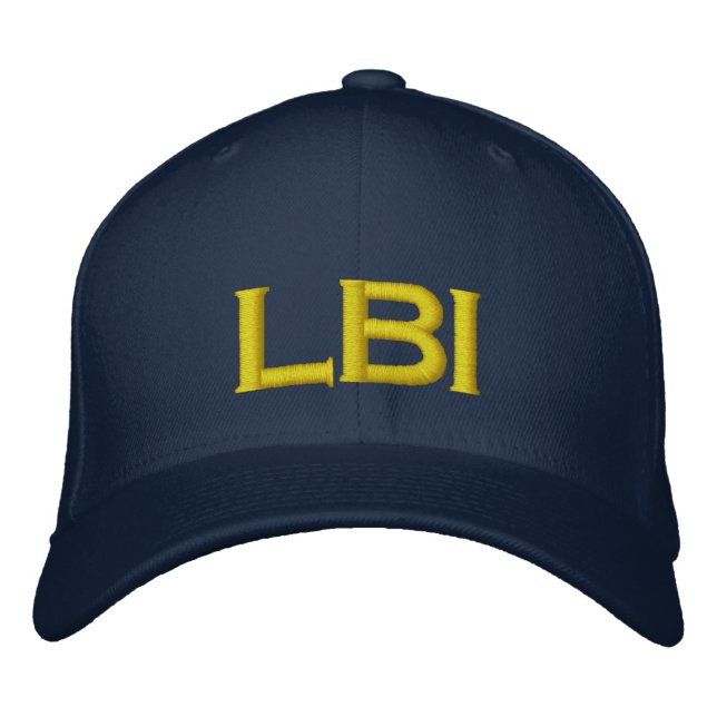 LBI HAT LONG BEACH ISLAND NEW JERSEY 08008 BRODERAD KEPS (Framsida)