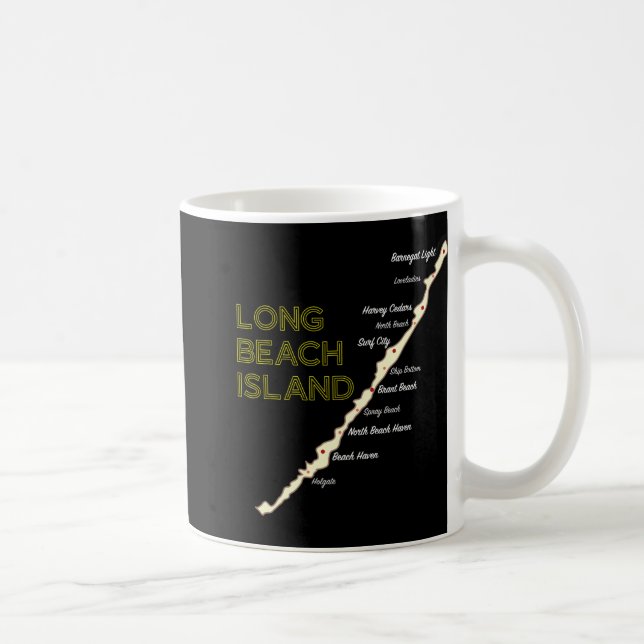 Lbi Nj Long Beach Island New Jersey Nj Beach House Kaffemugg (Höger)