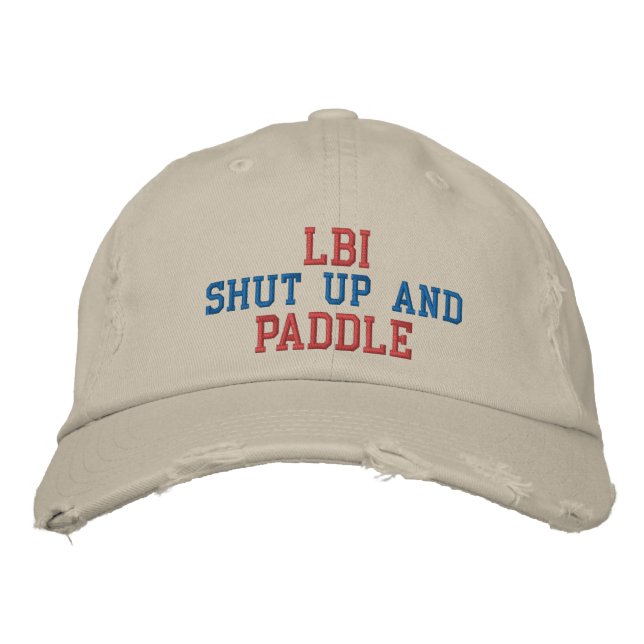 LBI SHUT UP AND PADDLE HAT BRODERAD KEPS (Framsida)