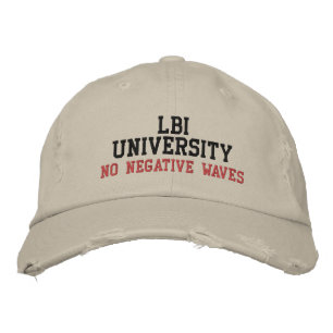 LBI UNIVERSITET INGA NEGATIVA VÅGOR BRODERAD KEPS