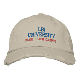 LBI UNIVERSITETEN HANDEMARKERADE EMBROIDERED HAT BRODERAD KEPS