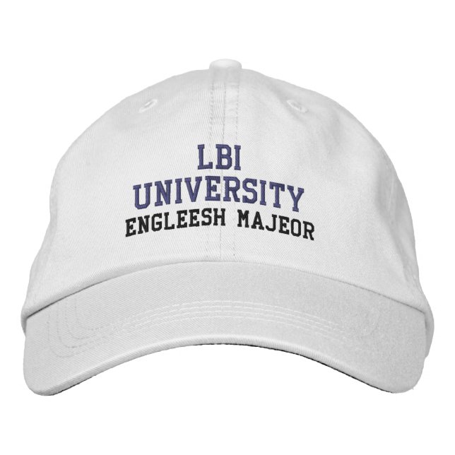 LBI UNIVERSITETEN (TM) ENGLEESH MAJEOR BRODERAD KEPS (Framsida)