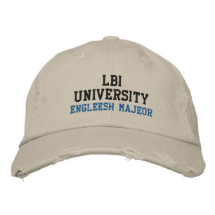 LBI UNIVERSITETEN (TM) ENGLEESH MAJEOR BRODERAD KEPS