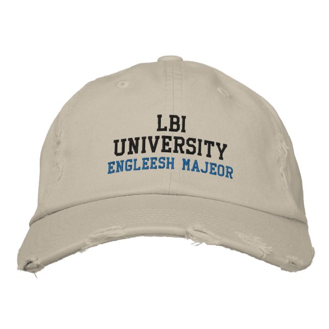LBI UNIVERSITETEN (TM) ENGLEESH MAJEOR BRODERAD KEPS (Framsida)