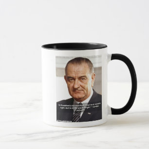 LBJ "Att veta vad som är rätt" Citat Mugg