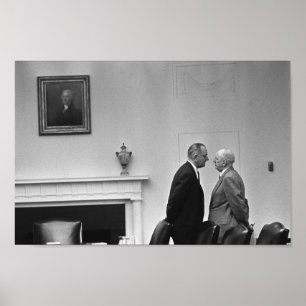 LBJ som ger behandlingen Poster