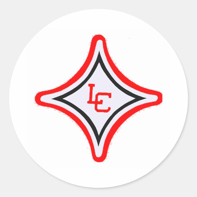 LC-stjärna på 1,5-tums etikett (Framsida)