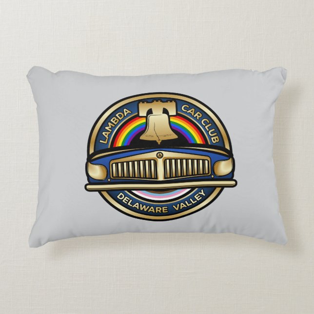 LCCI DelVal Dekorativ kudde (Grått) (Framsidan)