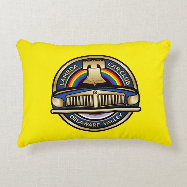 LCCI DelVal Dekorativ kudde (Gult) (Framsidan)