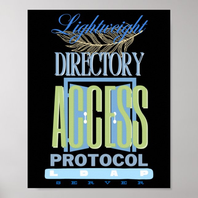 LCD-skiva för Mainframe Lightweight Directory Acce Poster (Framsidan)