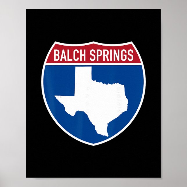 Lch Springs Texas Tx Interstate Highway Semester S Poster (Framsidan)