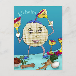 L'chaim Pesach Helg Vykort