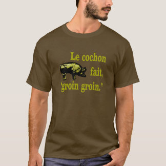 Lcochon fait groin tee