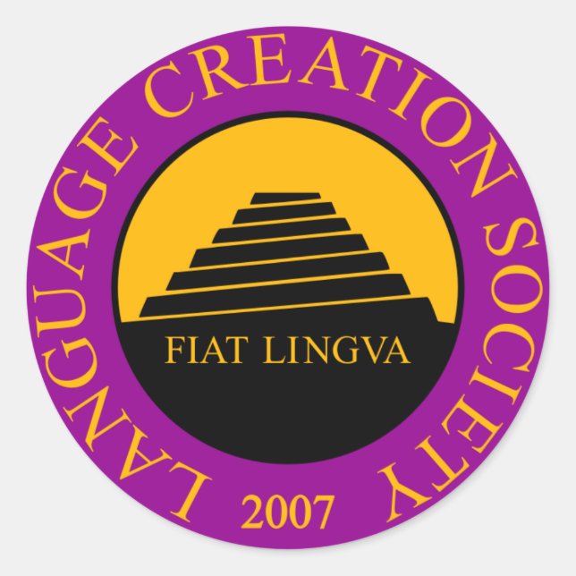 LCS-förseglingsmärke Runt Klistermärke (Framsida)