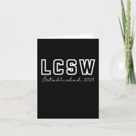 LCSW 2024 Studenten New Liced Social Worker Helgkort