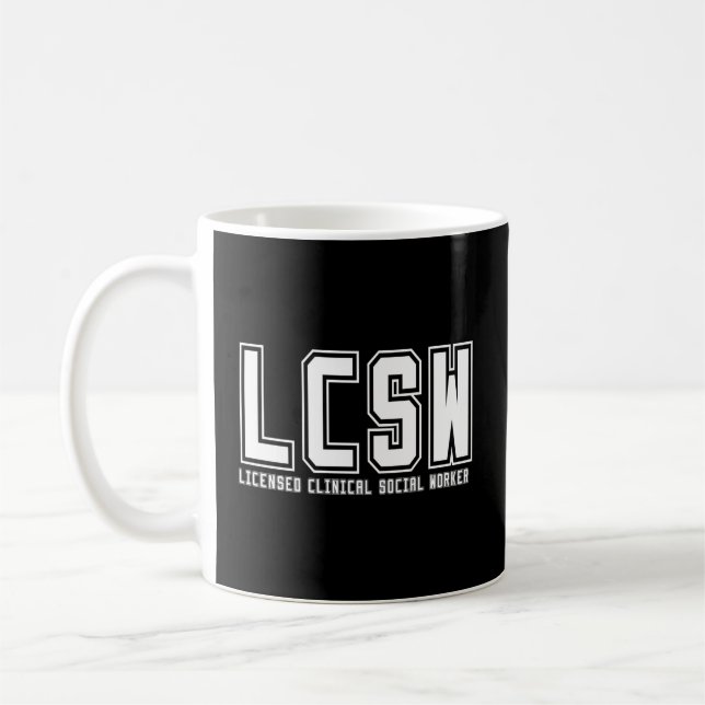 LCSW Clinical Social Worker Studenten Kaffemugg (Vänster)