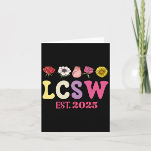 LCSW Est 2025 Studenten-licensierad klinisk Social Kort