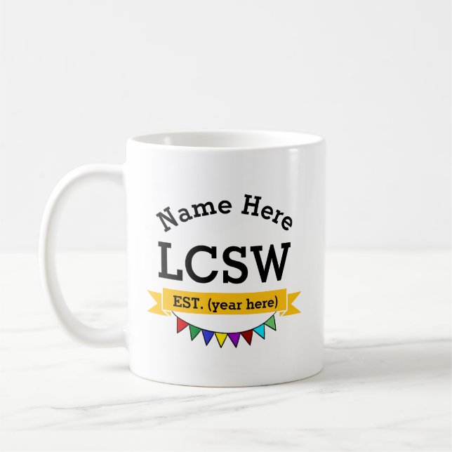LCSW-mugg Auktoriserad Klinisk Socialarbetare  Kaffemugg (Vänster)