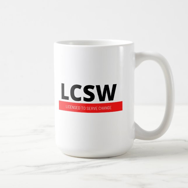 LCSW (röd) Kaffemugg (Höger)