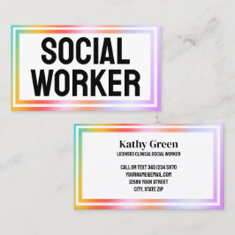 LCSW Social Worker Visitkort