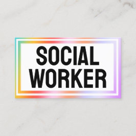 LCSW Social Worker Visitkort
