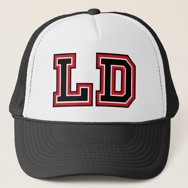 "LD" Monogram-Truckerkeps Keps (Framsida)