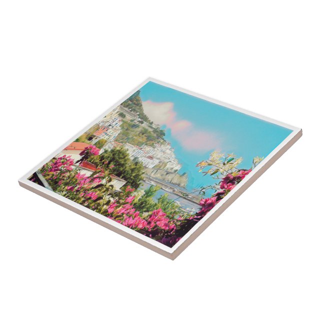 ldp AMALFI - panorama - Amalfi kusten - Kakelplatta (Sidan)