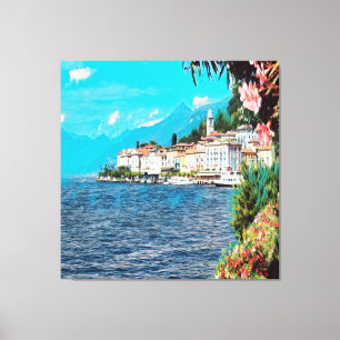 ldp BELLAGIO - Sjö Como - Canvastryck