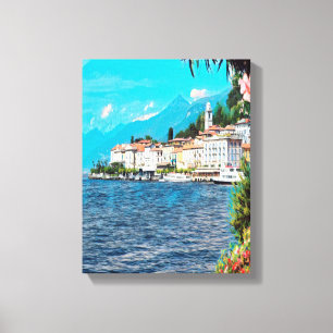 ldp BELLAGIO - Sjö Como - Canvastryck