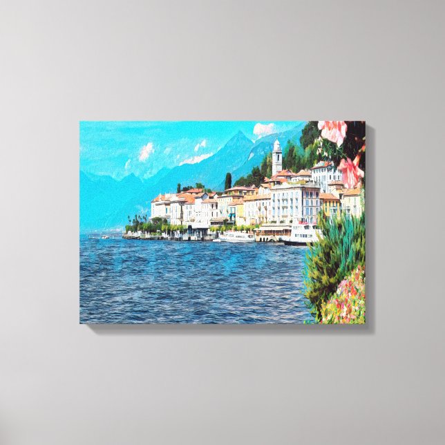 ldp BELLAGIO - Sjö Como - Canvastryck (Framsida)