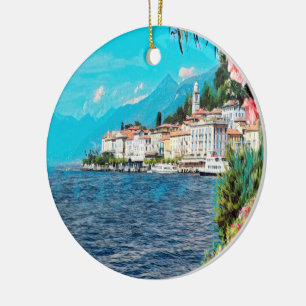 ldp BELLAGIO - Sjö Como - Julgransprydnad Keramik