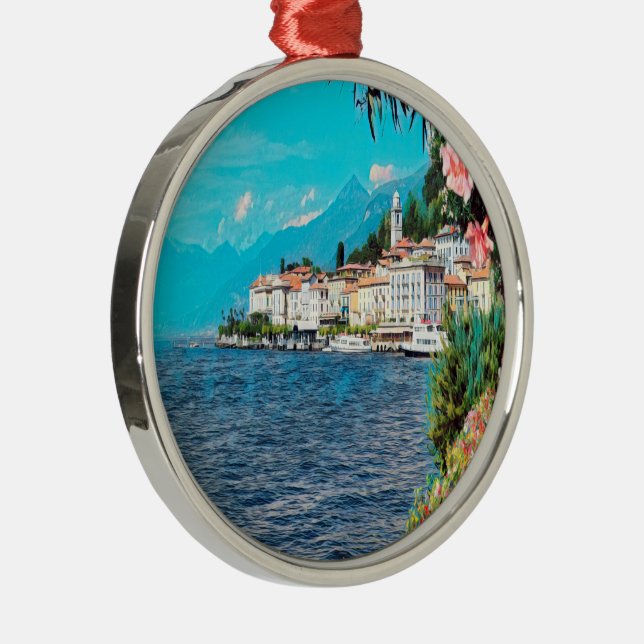 ldp BELLAGIO - Sjö Como - Julgransprydnad Metall (Höger)