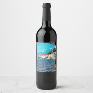 ldp BELLAGIO - Sjö Como - Vinflaska Etikett