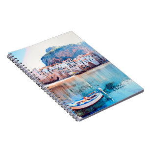 ldp CEFALDB - Sicily - strand - panorama Anteckningsbok