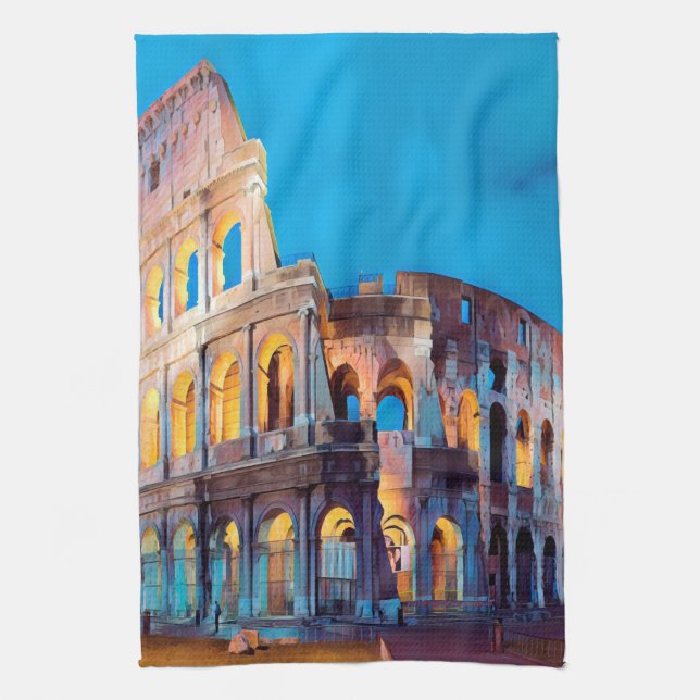 ldp COLOSSEUM Rom - i natt - Kökshandduk (Vertikal)