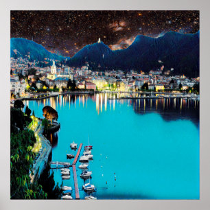 ldp COMO - Sjö - Panorama Poster
