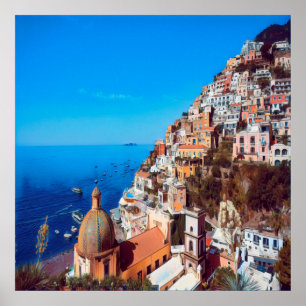 ldp POSITANO - Amalfi Kusten - Panorama Poster