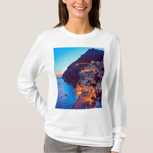ldp POSITANO Amalfi Kusten - solnedgång tagen av H T Shirt