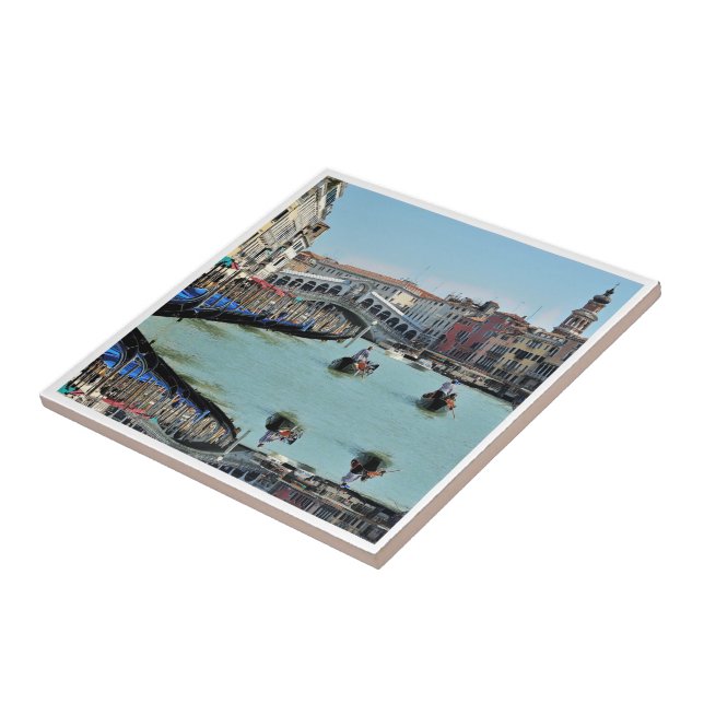 ldp RIALTO BRIDGE - Venice - Canal Grande Kakelplatta (Sidan)