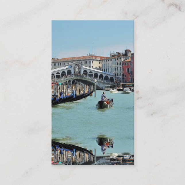 ldp RIALTO BRIDGE - Venice - Canal Grande Visitkort (Framsida)