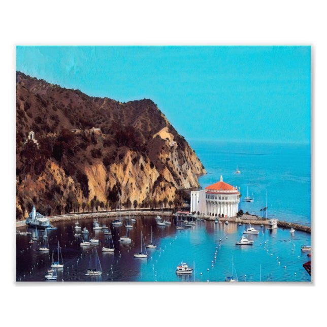 ldp SANTA CATALINA ISLAND - hamn - Fototryck (Framsidan)