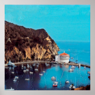 ldp SANTA CATALINA ISLAND - hamn - Poster