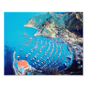 ldp SANTA CATALINA Island - Kalifornien - hamn Fototryck