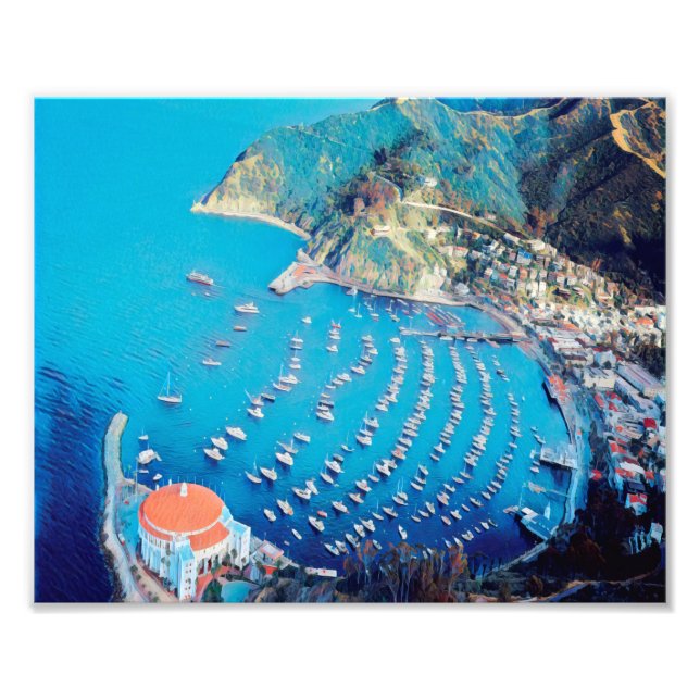 ldp SANTA CATALINA Island - Kalifornien - hamn Fototryck (Framsidan)